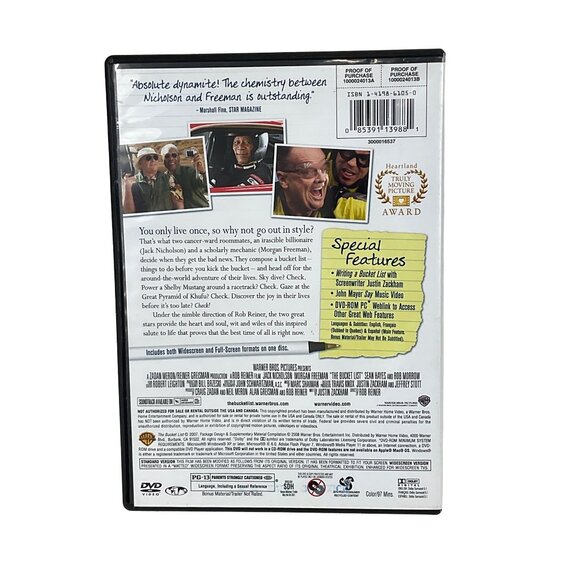 The Bucket List Jack Nicholson Morgan Freeman Comedy - Picture 2 of 3